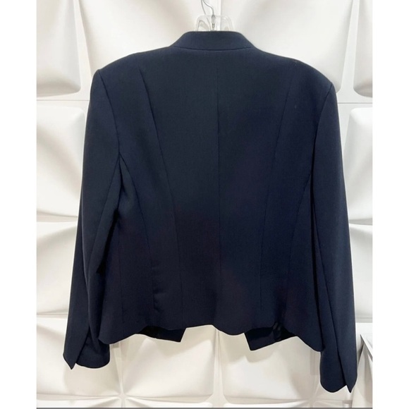 Armani Exchange A/X Sz 8 Navy Blue Blazer Suit Angler Riding Jacket - Picture 5 of 9